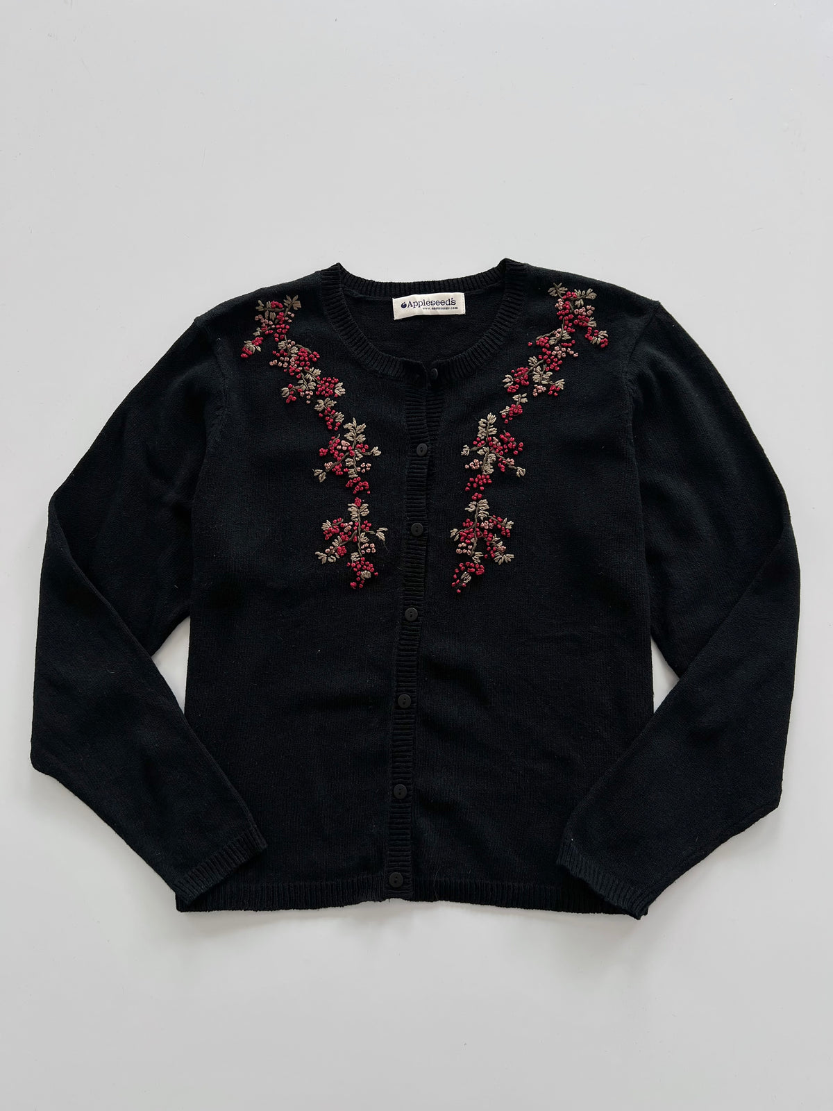 Appleseeds Embroidered Sweater-Bust 44