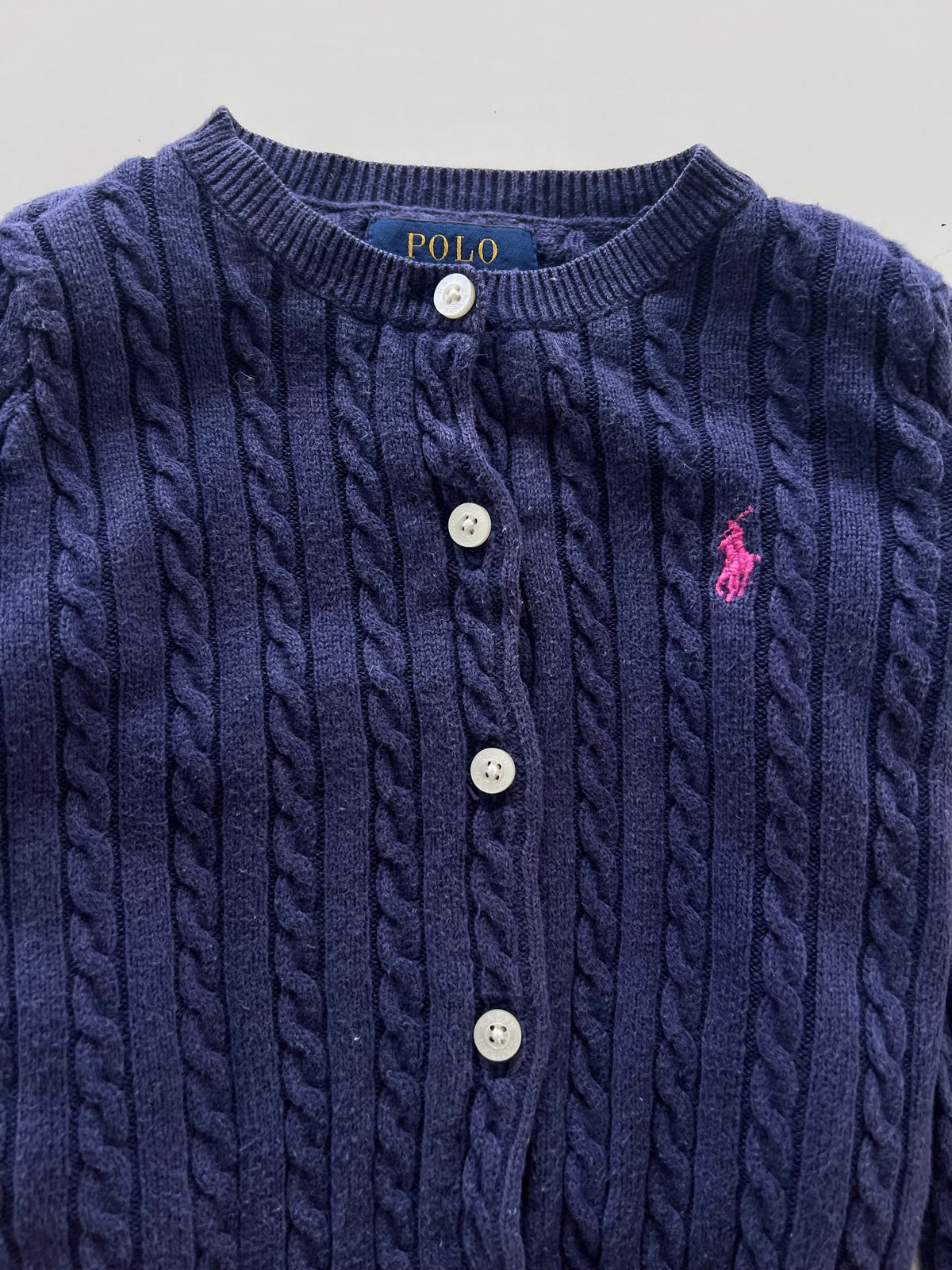 Ralph Lauren 100%Cotton Kids Vintage Cardigan-Bust 26