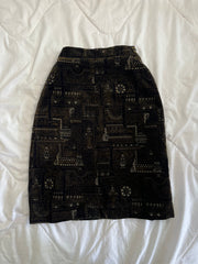 Vintage Suede Skirt-Waist 24