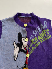 Mickey Purple Soft Sweater Vest - Bust 38 to 40