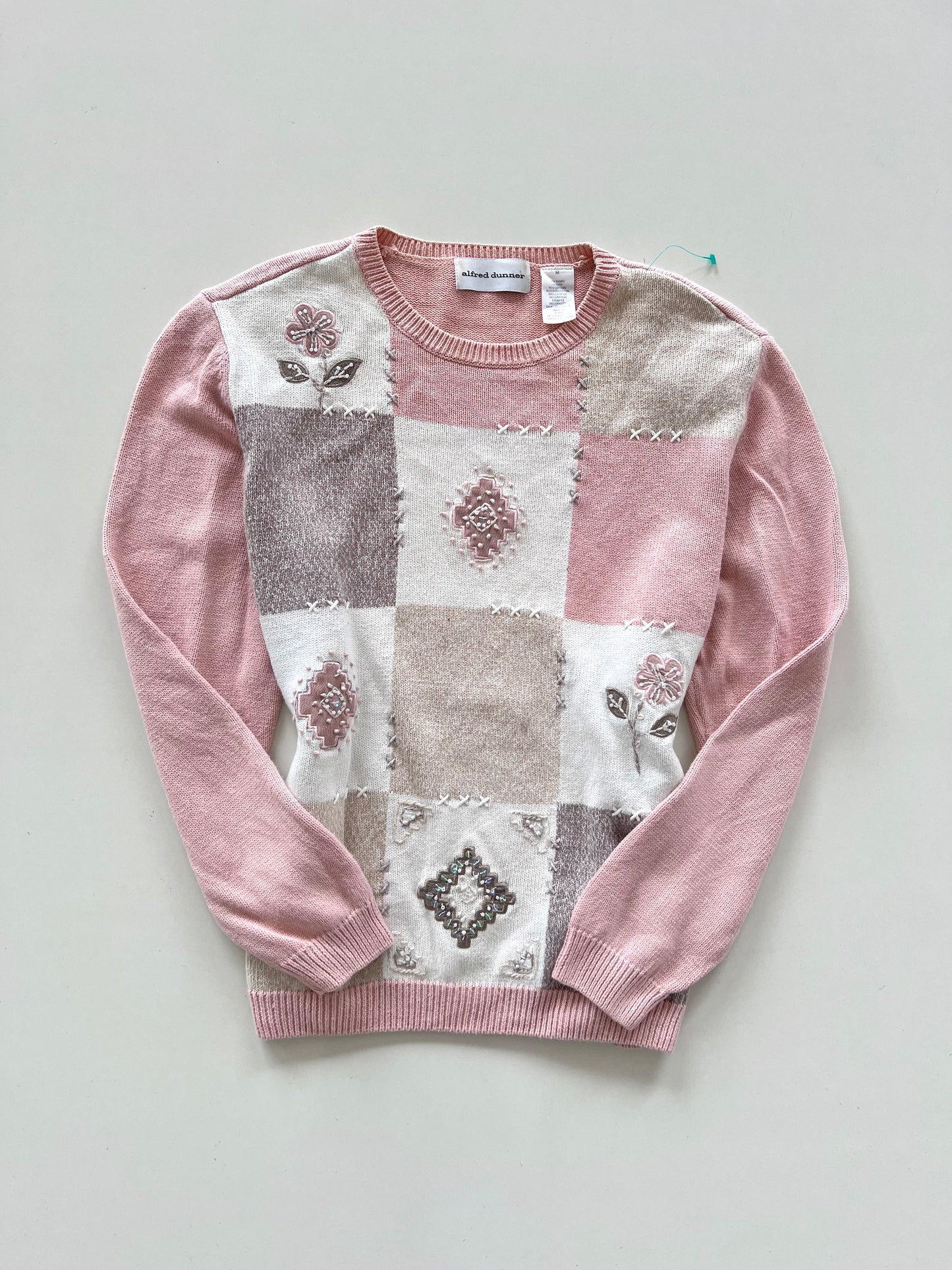Alfred Dunner Embroidered Sweater-Bust 44