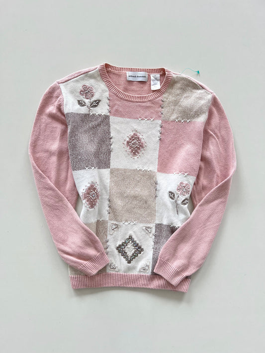 Alfred Dunner Embroidered Sweater-Bust 44