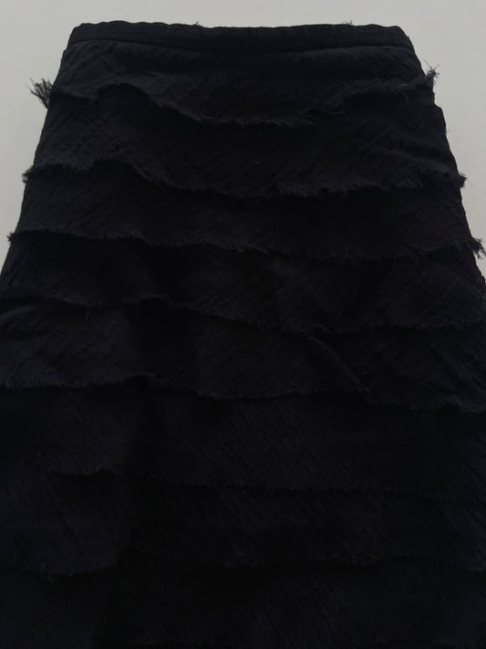 Ruffle Black Vintage Skirt-Waist 26