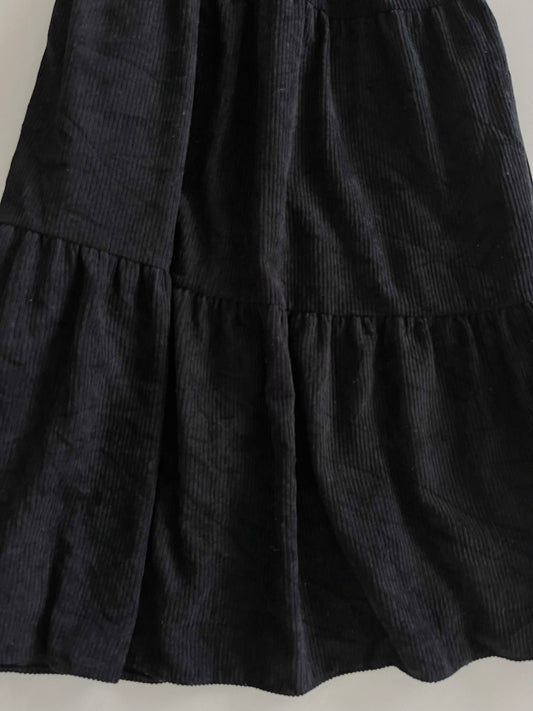 Corduroy Vintage Black Skirt-Waist 28 to 32
