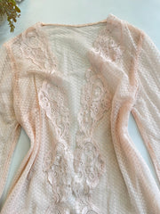 Sheer Lace Top-Bust 34