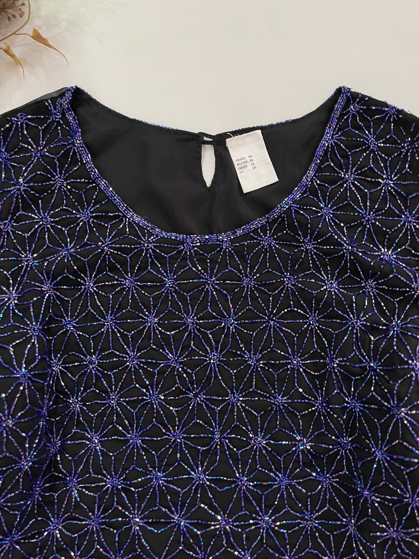 Hand Embroidered Vintage Top-Bust 52