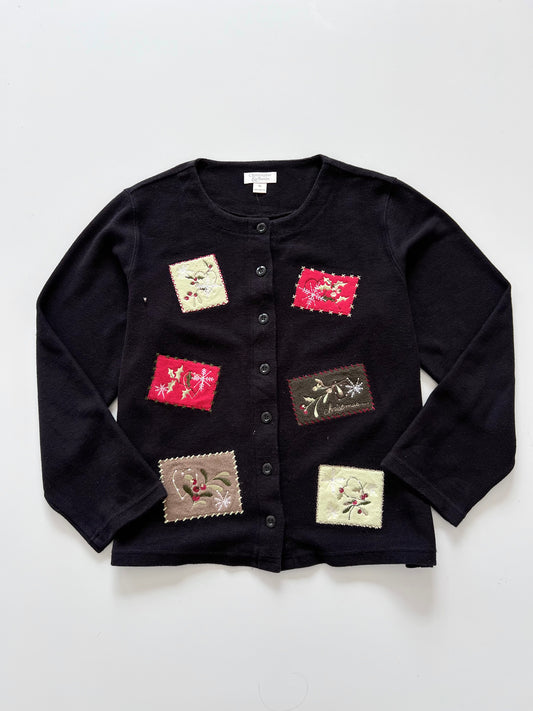 Christopher&Banks Embroidered Sweater-Bust 46