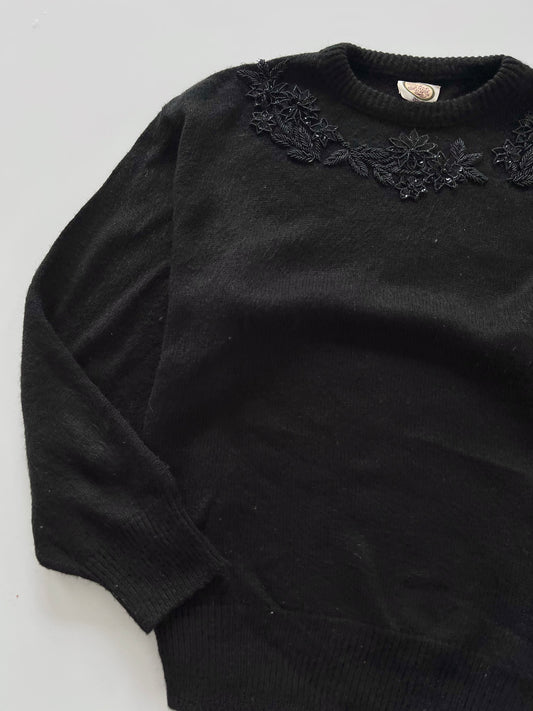 Picket and Post Hand Embroidered Sweater-Bust 46