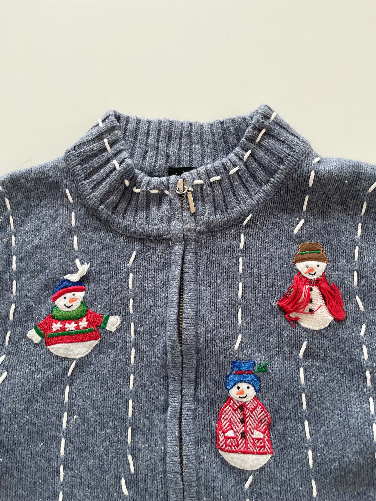Studio Joy Embroidered Christmas Vest Sweater-Bust 40