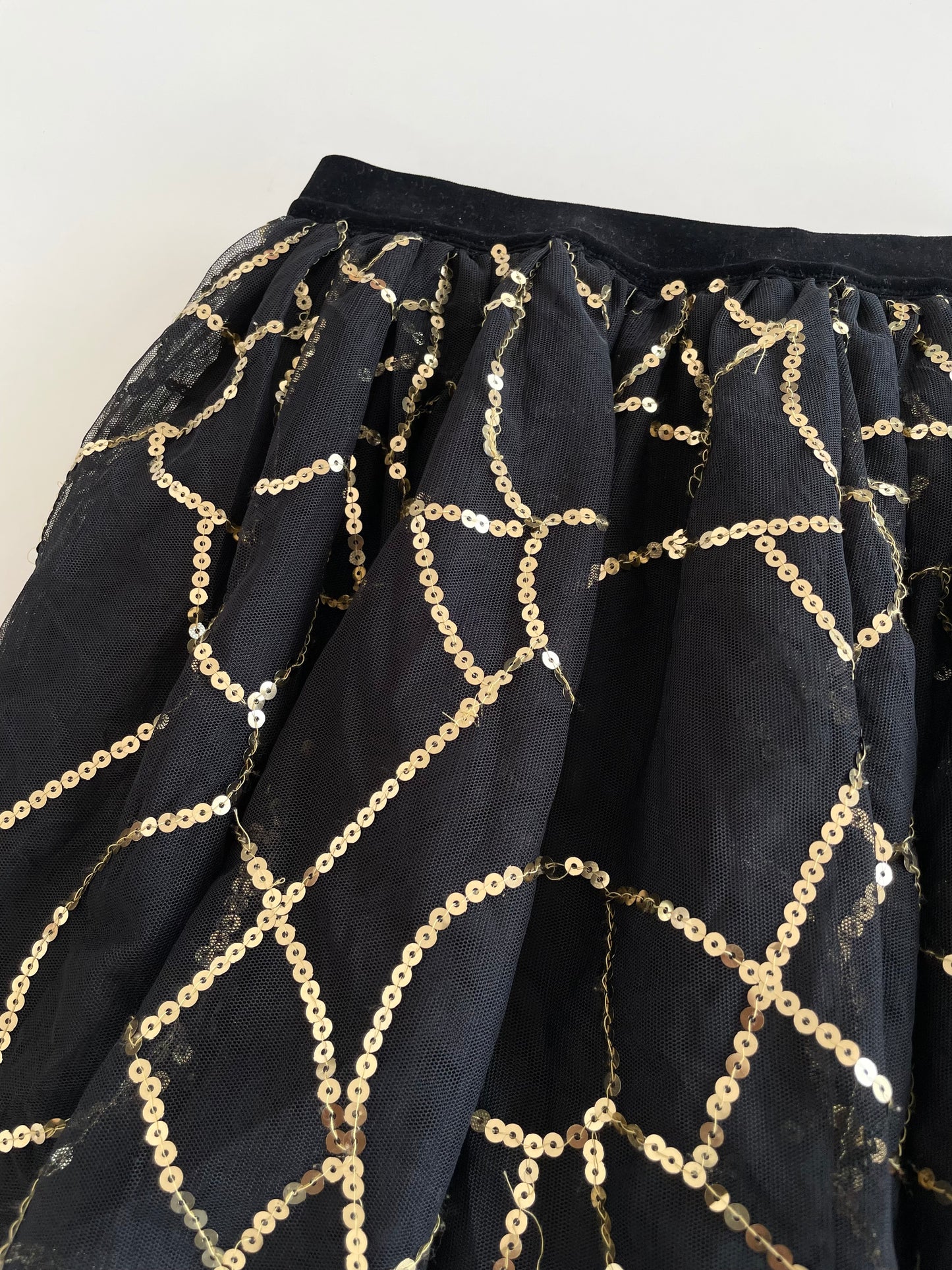 Lacy Sequin Skirt-Waist 24 to 26