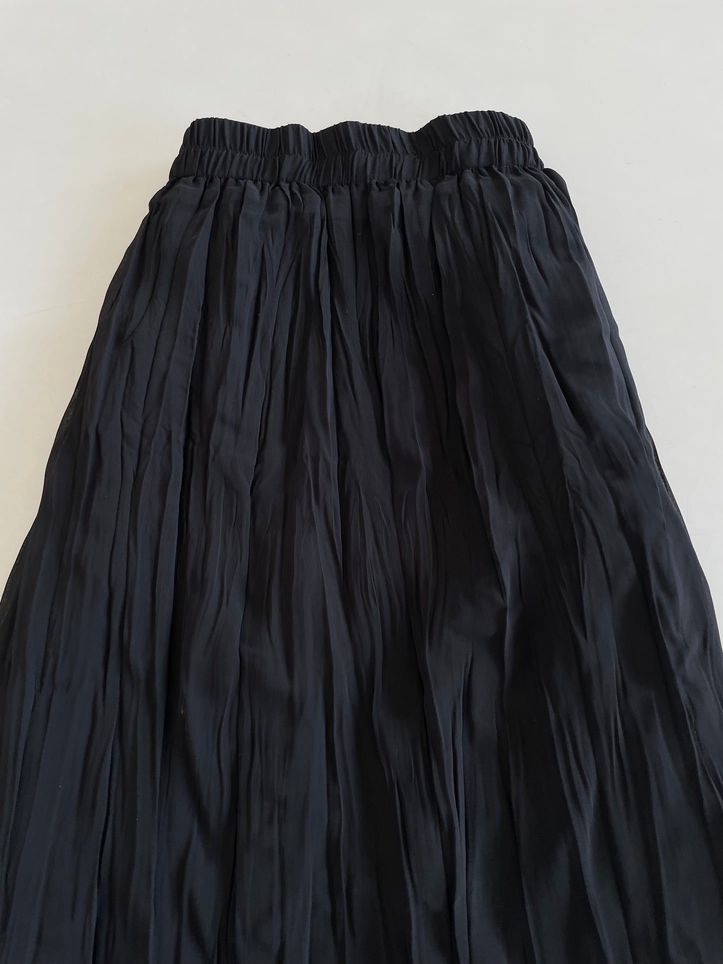 Solid Black Prairie Skirt-Waist 30 to 34