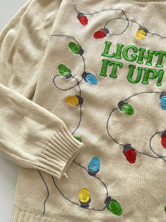 Merry Christmas Embroidered Sweater-Bust 42