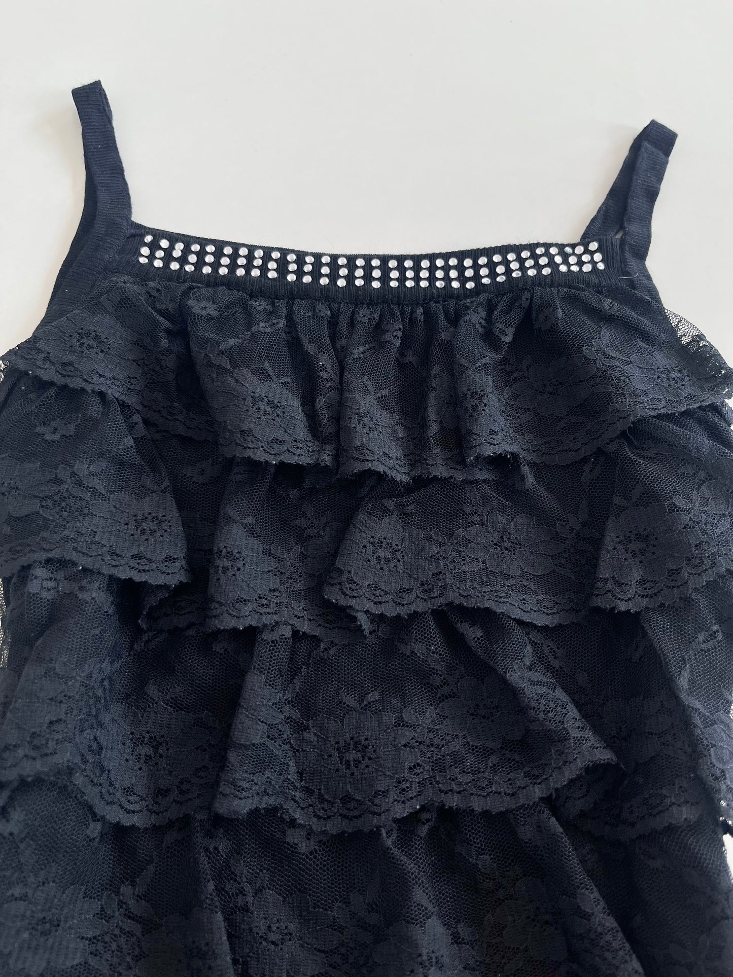 Lace Ruffle Top-Bust 32 to 36