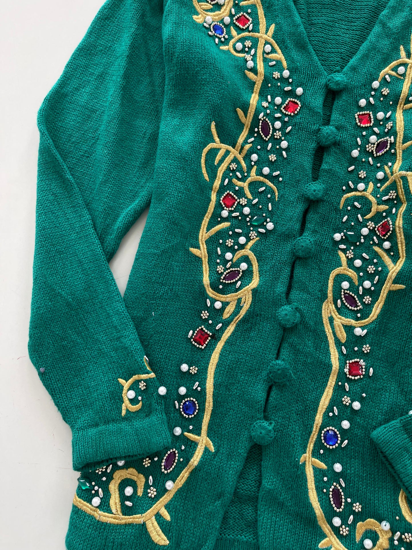 Victoria Jones Embroidered Sweater-Bust 42