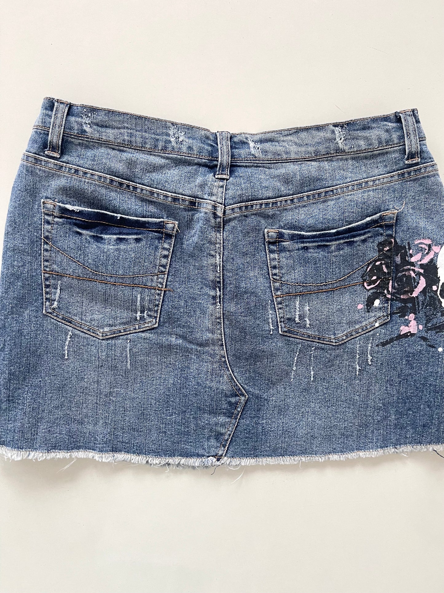 Angel Kiss Y2k Denim Skirt-Waist 34