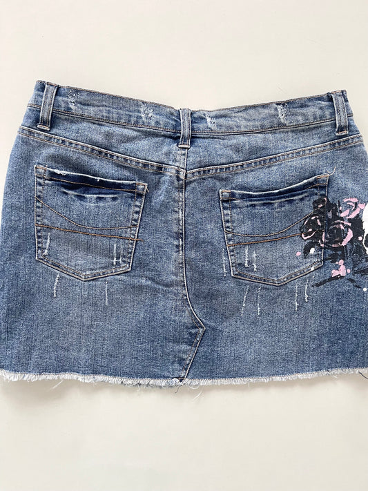Angel Kiss Y2k Denim Skirt-Waist 34