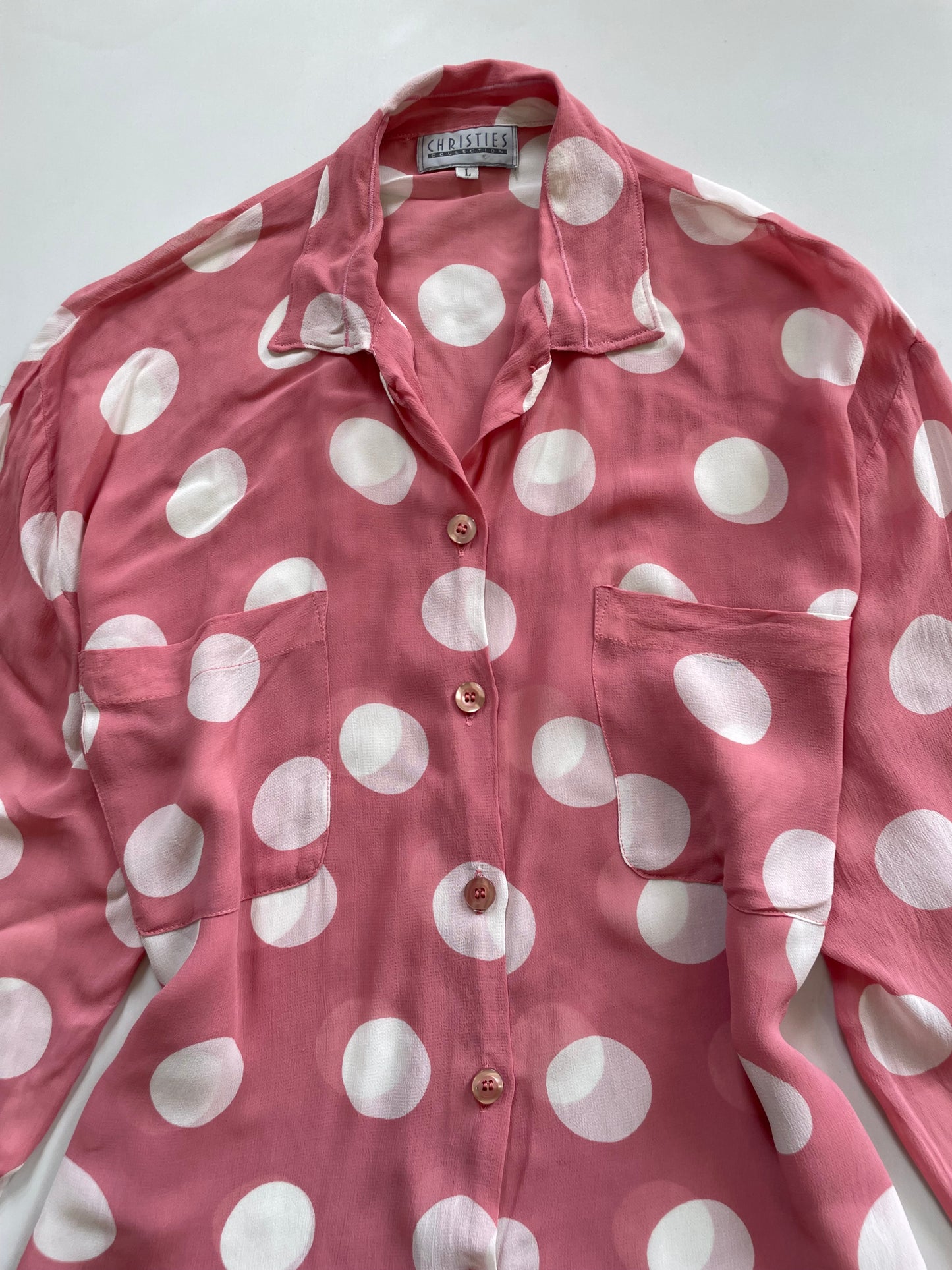 Polka Dot Shirt-Bust 42