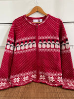 Load image into Gallery viewer, Croft &amp; Barrow Embroidered Christmas Sweater-Bust 46
