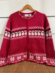 Croft & Barrow Embroidered Christmas Sweater-Bust 46