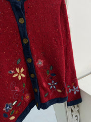 Koret City Blues Embroidered Sweater-Bust 40