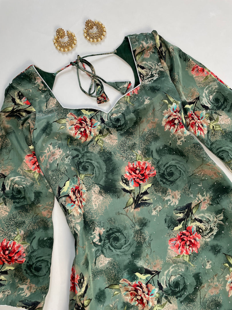 Rhinestone Kurti-Bust 42