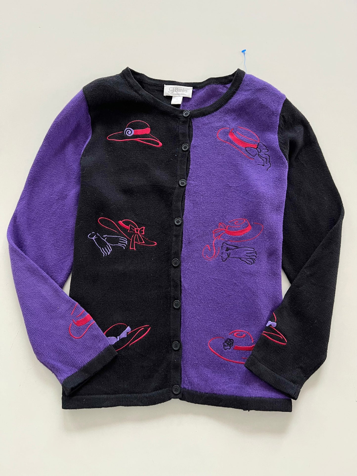 C.J. Banks Embroidered Sweater-Bust 48