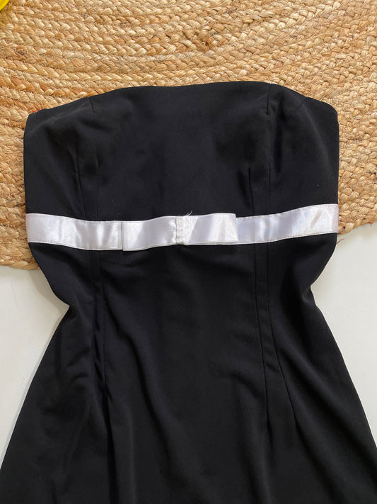 Tube Black Dress-Bust 30