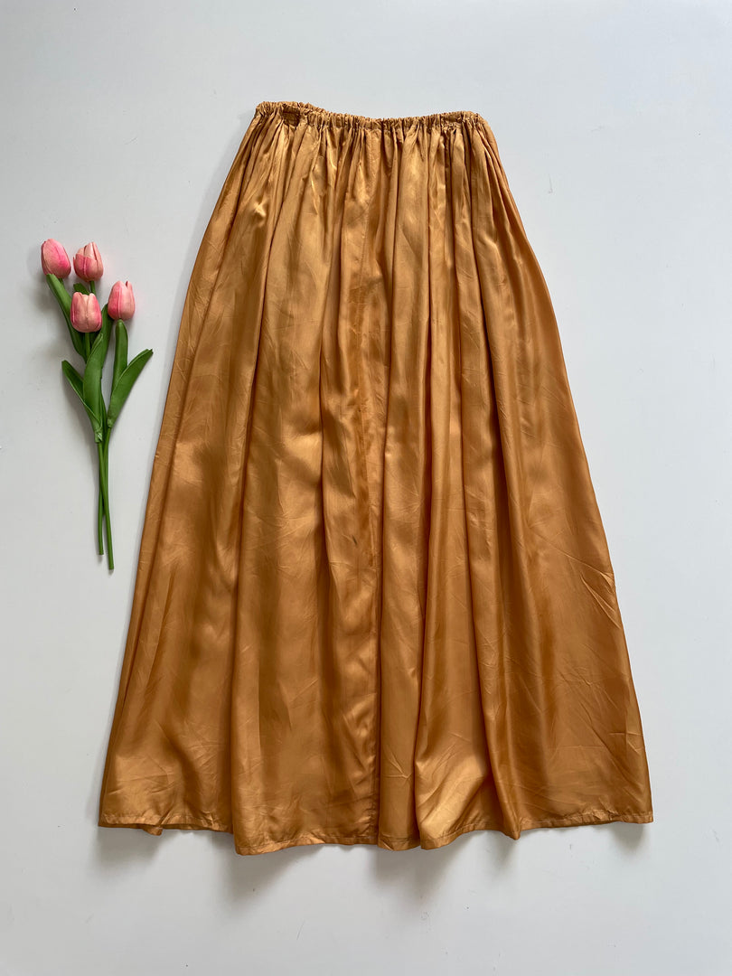 SOLID GOLDEN SKIRT - BUST 38 TO 44