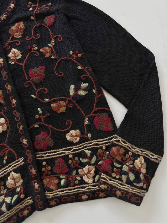 All Points Embroidered Sweater-Bust 48