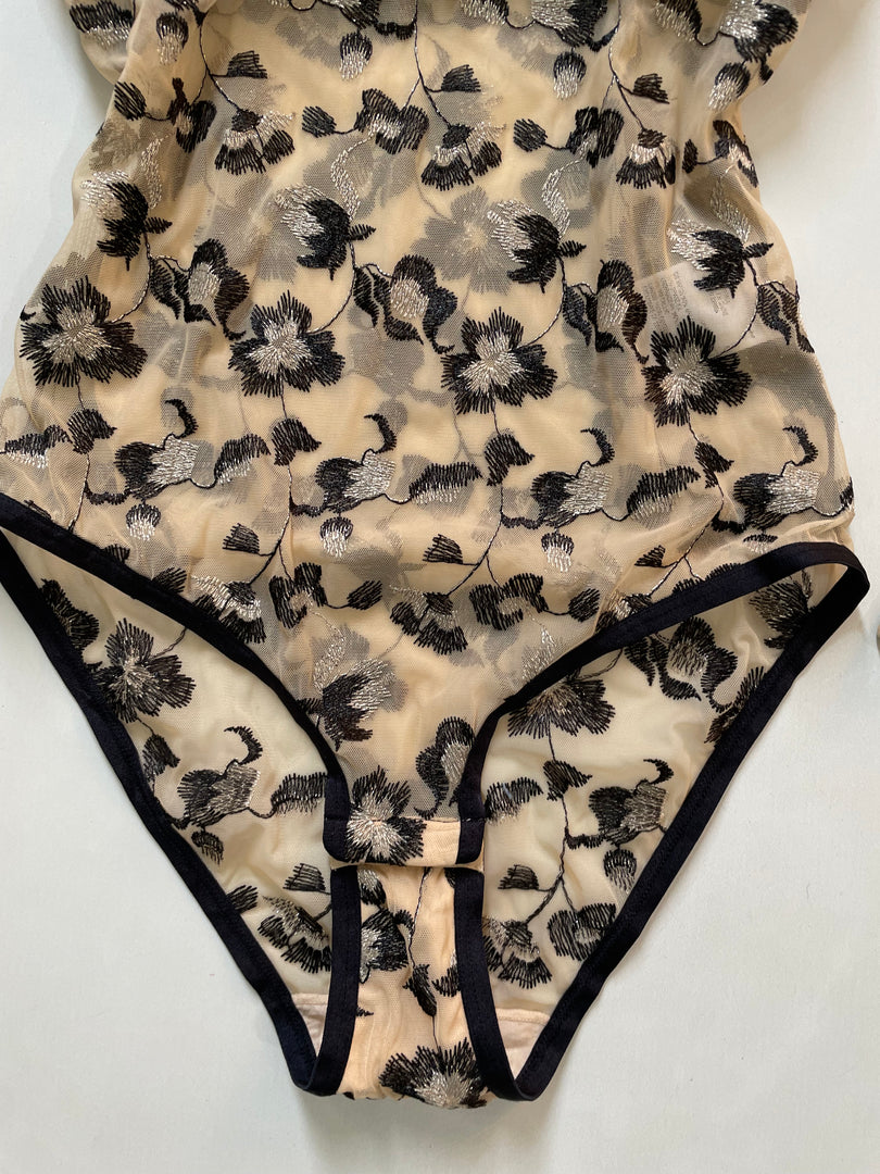 INC Sheer Lingerie Lace Bodysuit-Bust 28 to 30