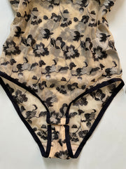 INC Sheer Lingerie Lace Bodysuit-Bust 28 to 30