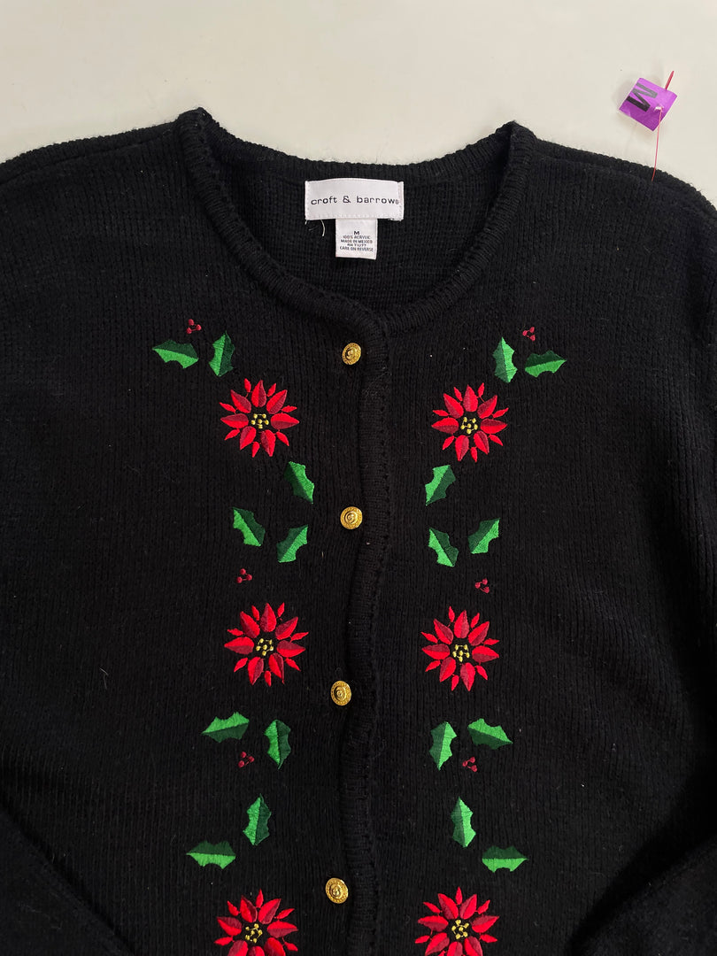 Croft & Barrow Embroidered Cardigan - Bust 42 to 46