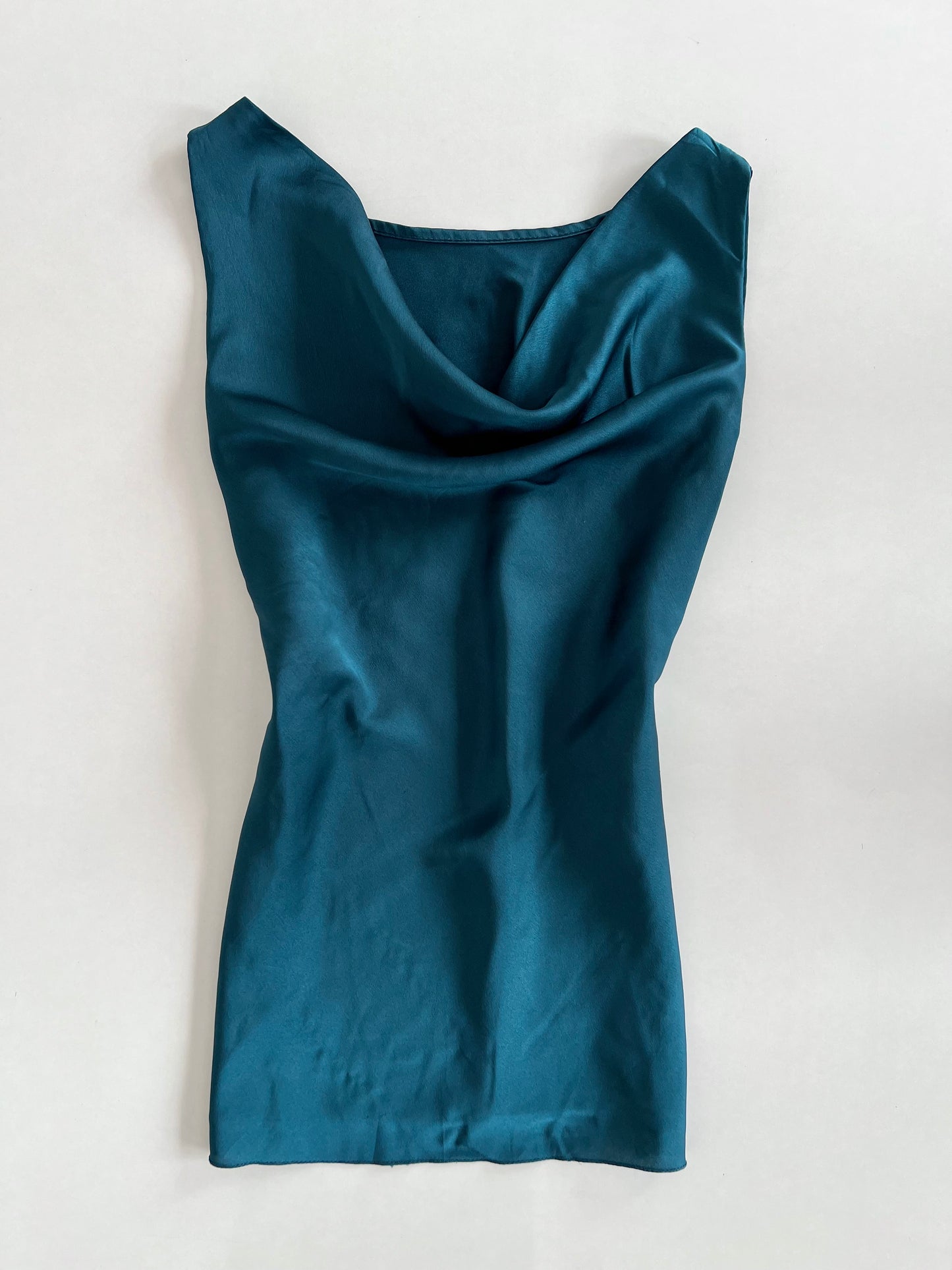 Satin Cowl Neck Top-Bust 36