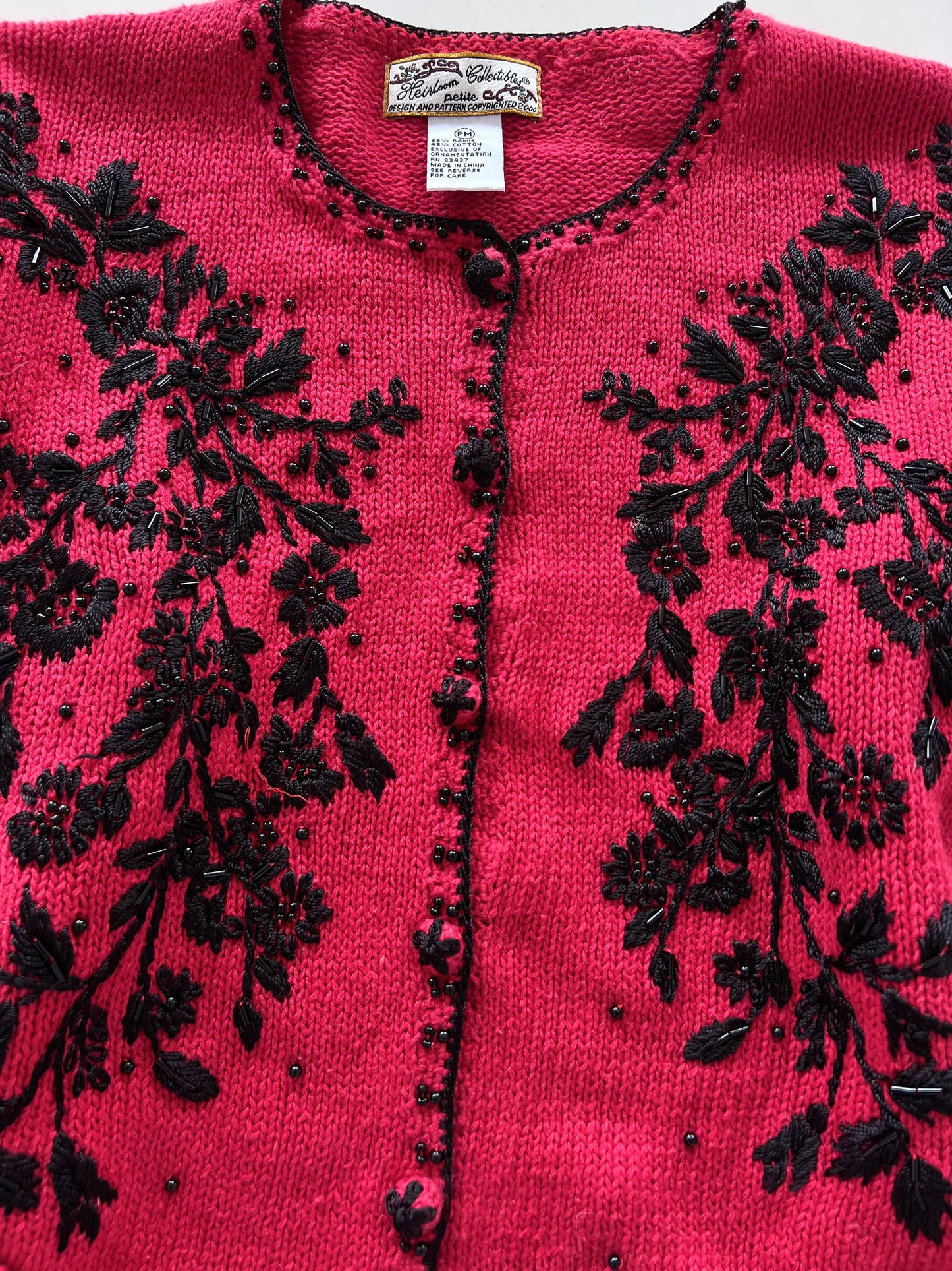 Heirloom Embroidered Sweater-Bust 38