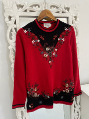 JSong Embroidered Sweater-Bust 36