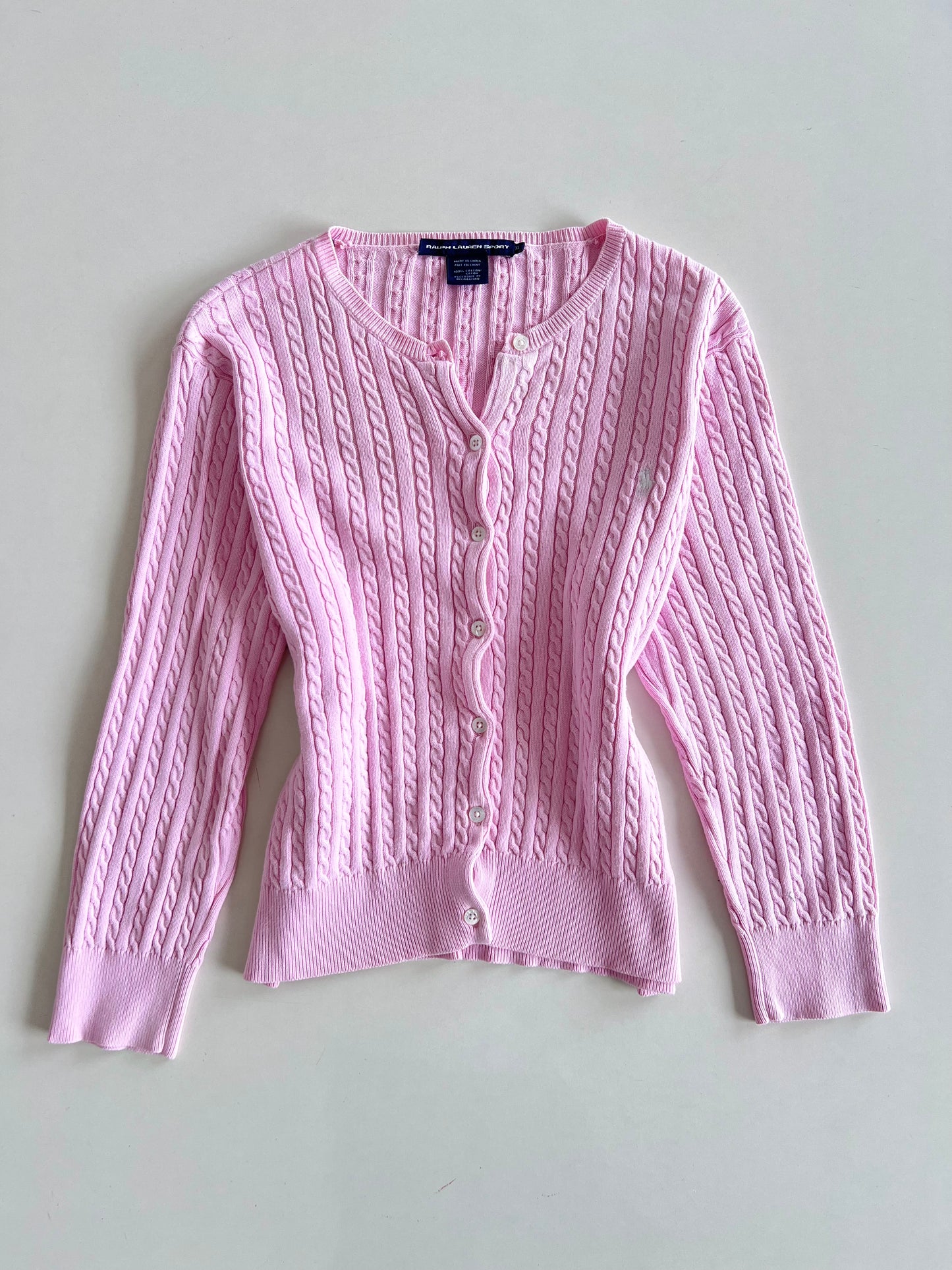Ralph Lauren 100%Cotton  Vintage Cardigan-Bust 42 to 44