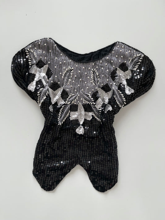 Butterfly Embroidered Sequin Top-Bust 42 to 44