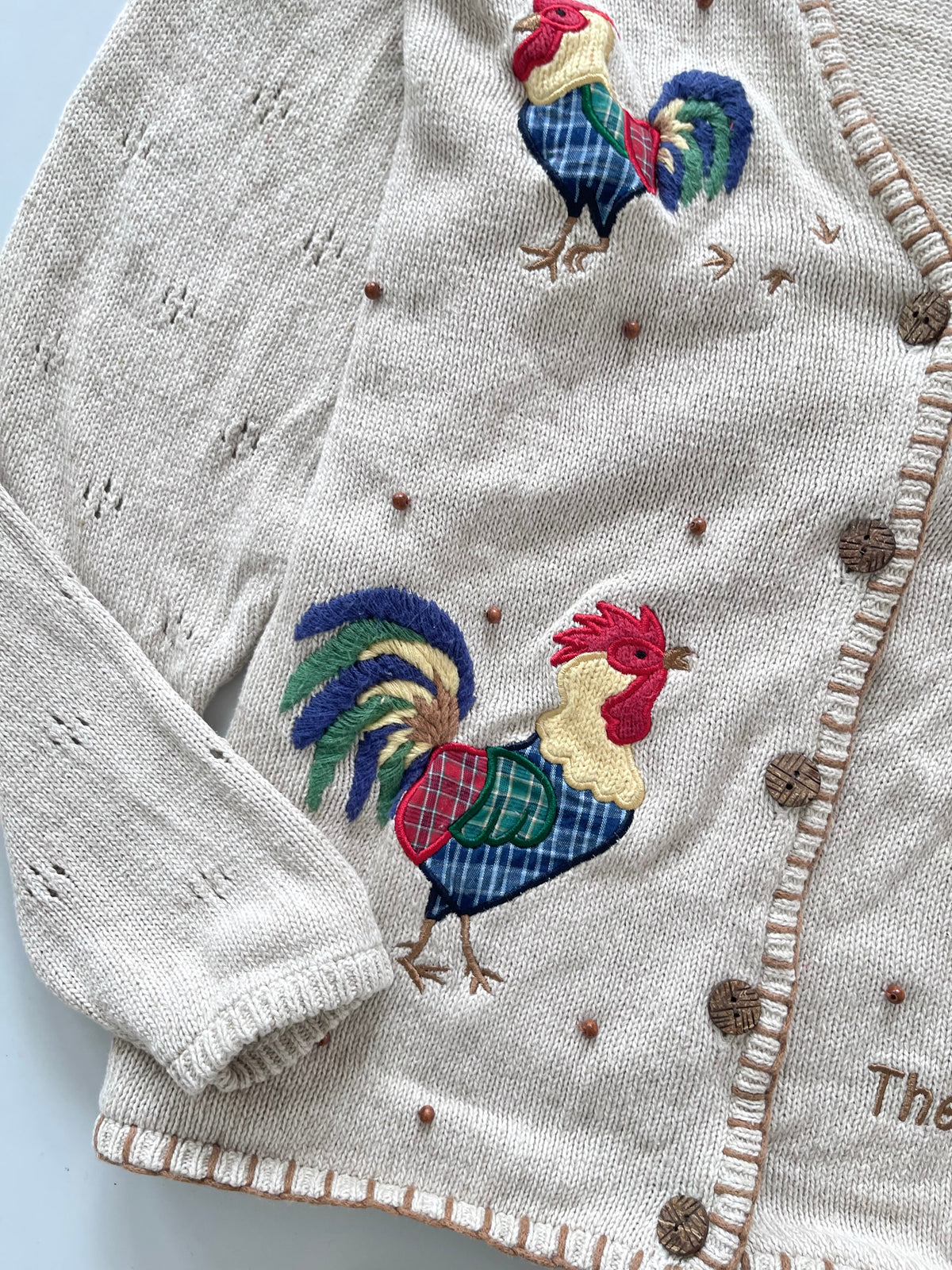 Mandal Bay Embroidered Cardigan Sweater-Bust 48