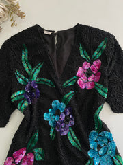 100% Pure Silk Heavily Embroidered Top-Bust 36