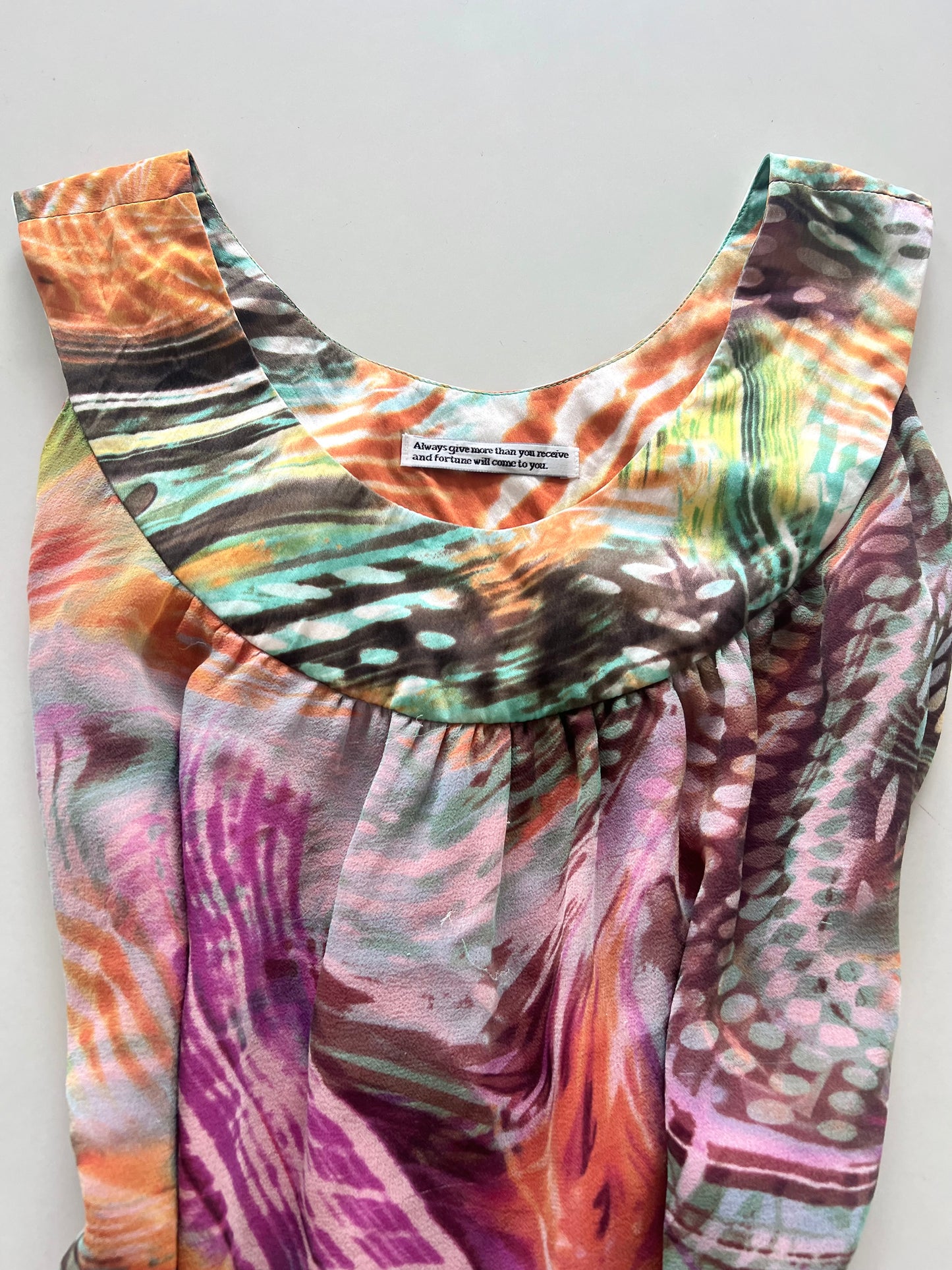 Vintage Silk Top-Bust 44