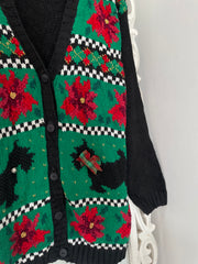 Hasting & Smith Embroidered Christmas Sweater-Bust 42