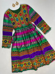 Embroidered Mirror Work Kurta-Bust 42