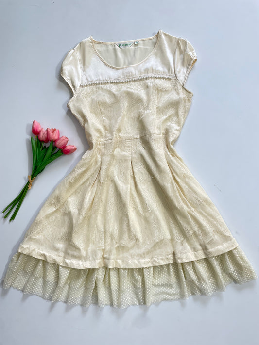 Pearl Lace Dress-Bust 34