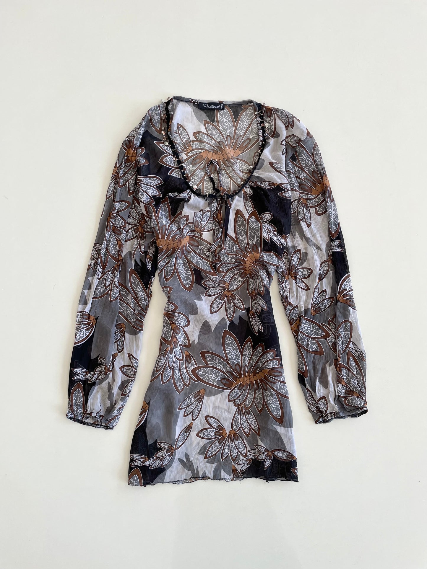 Pricilance Sheer Top-Bust 48 to 52