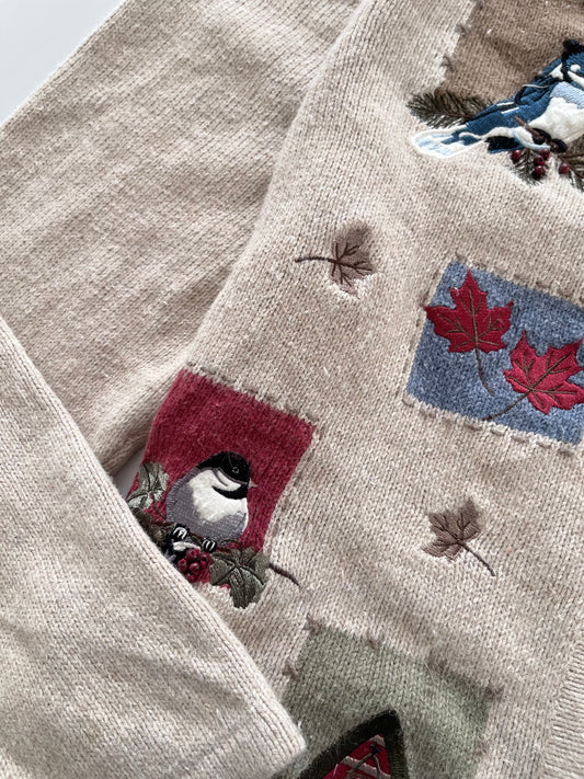 Croft&Barrow Embroidered Cardigan Sweater-Bust 48