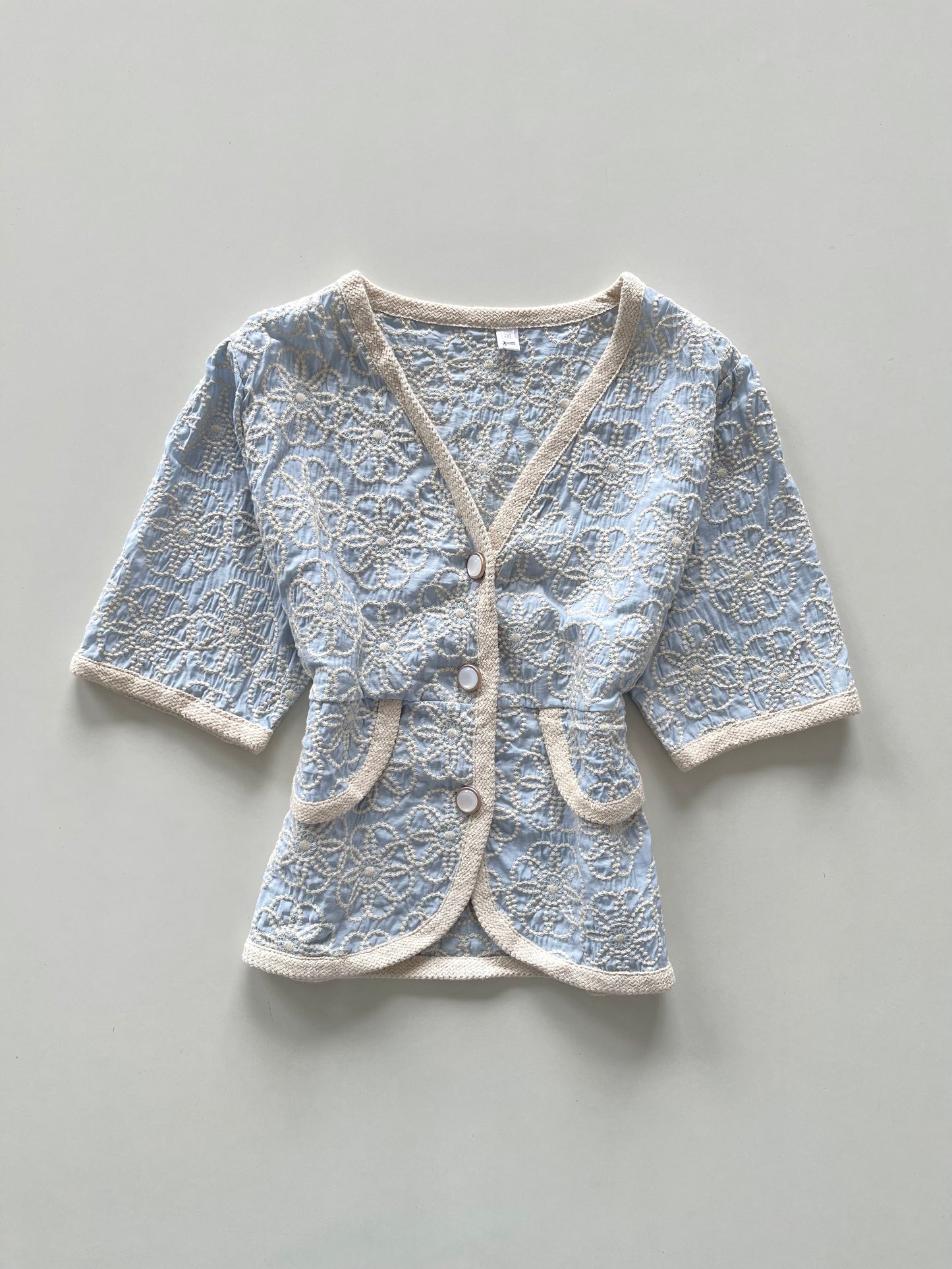 Korean Embroidered Top-Bust 38
