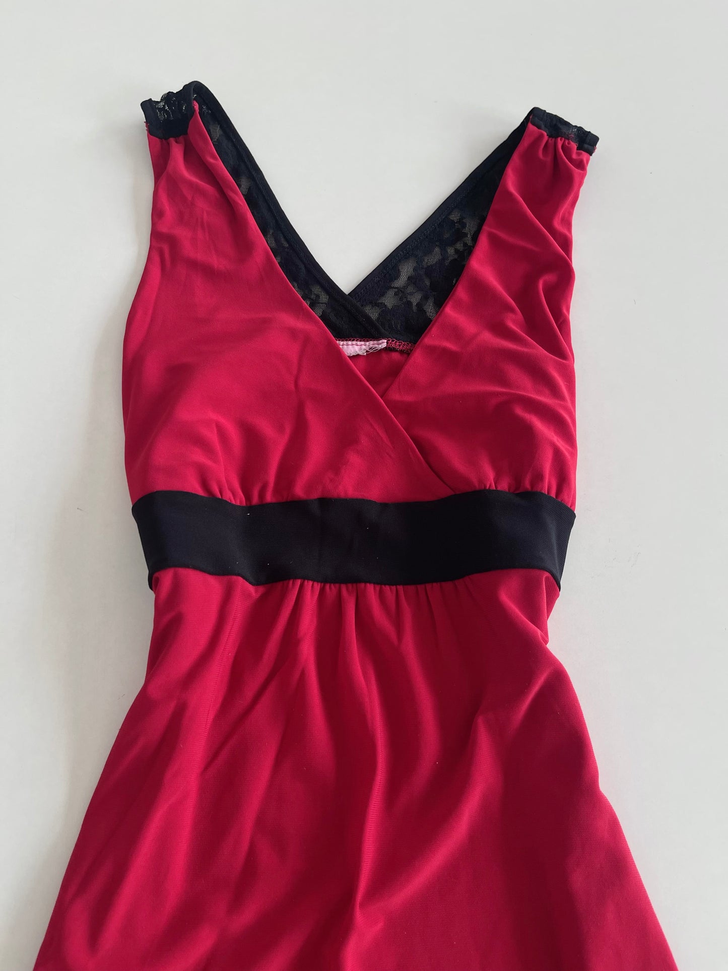 Lace Red Dress-Bust 32 to 36