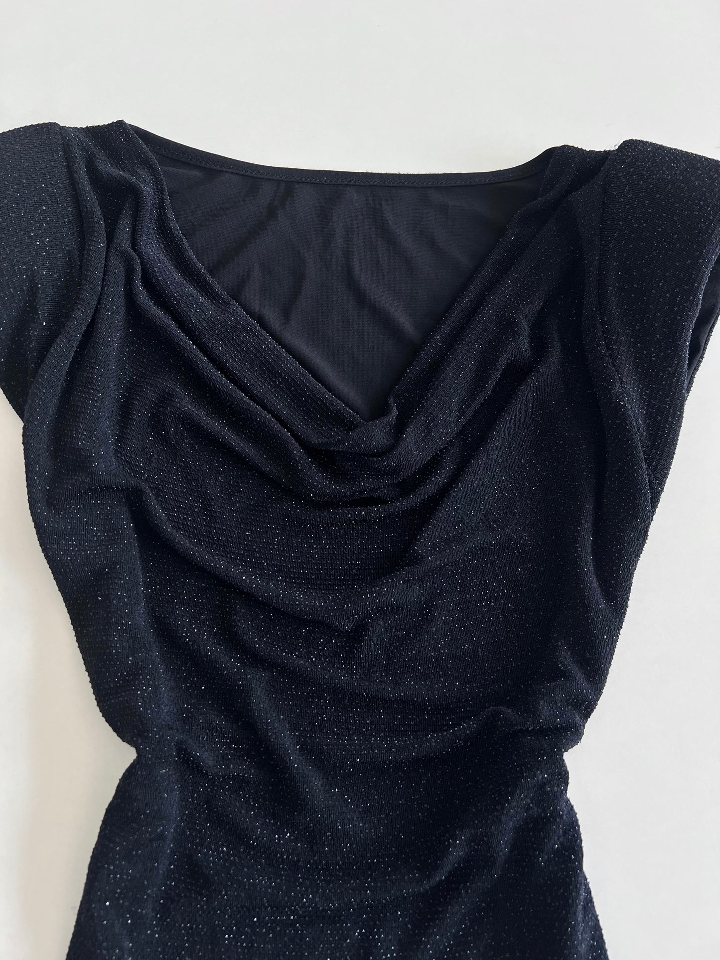 Shimmer Cowl Neck Top-Bust 36 to 40
