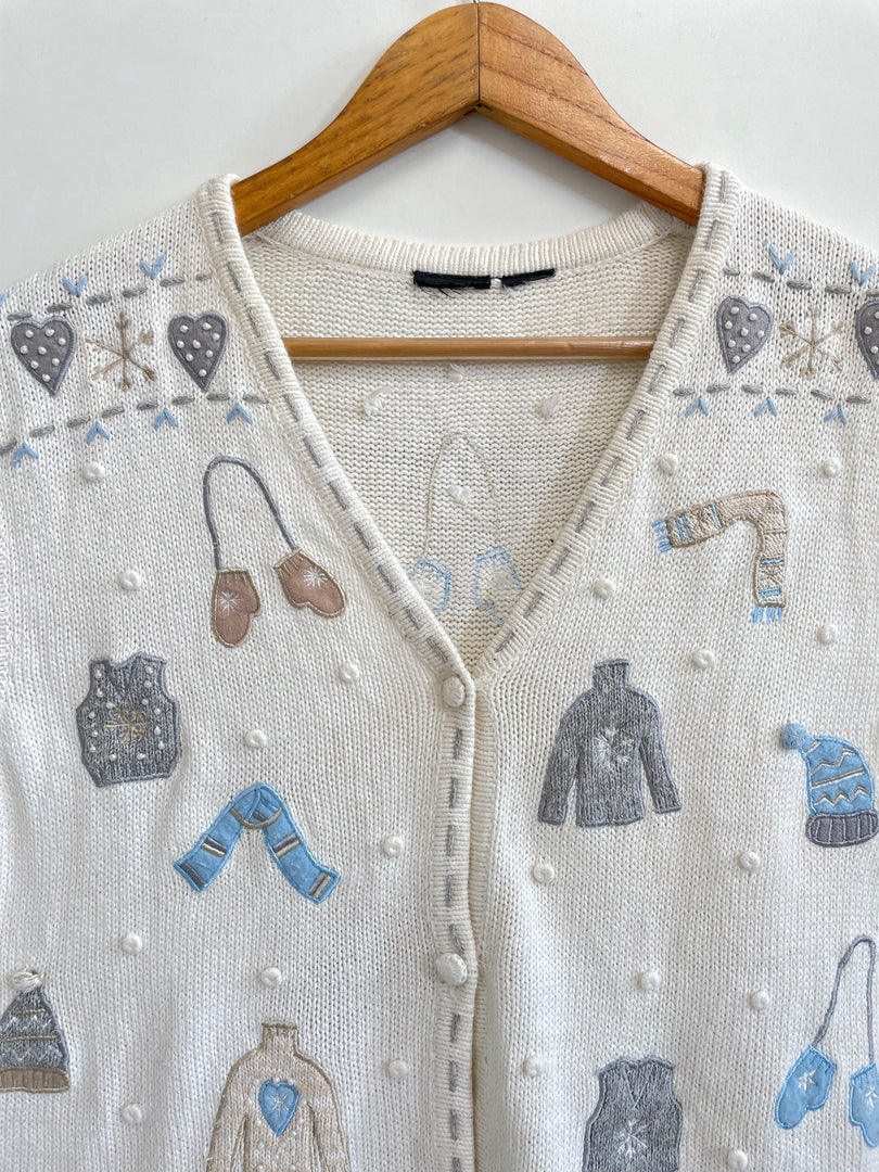 Vintage Christmas Sweater Vest-Bust 42