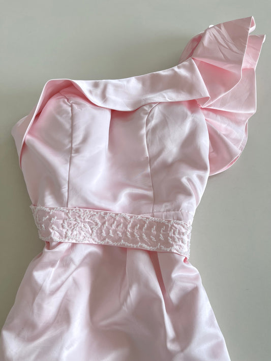 Vintage Blush Pink Dress-Bust 32